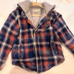 Appaman Red and Blue Plaid Hoodie